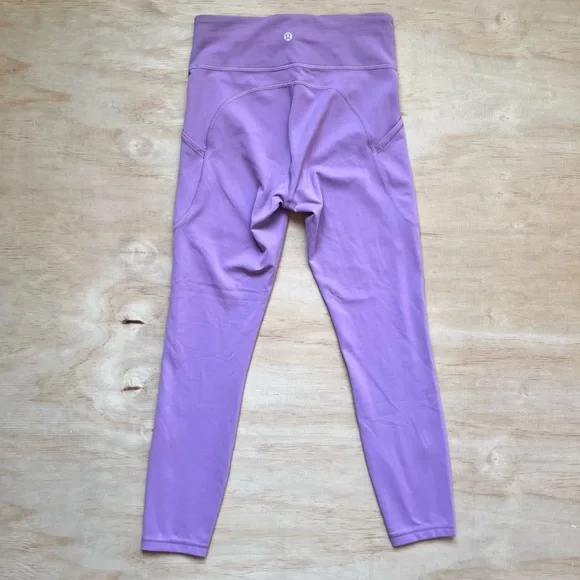 Lululemon Invigorate light purple/pink leggings Size 6 - Picture 6 of 10